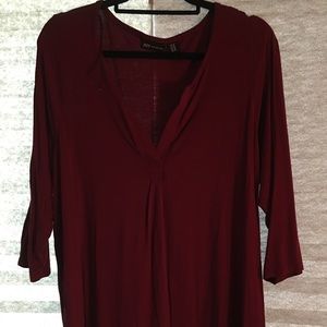 JNY Burgundy Top. Size 1X.